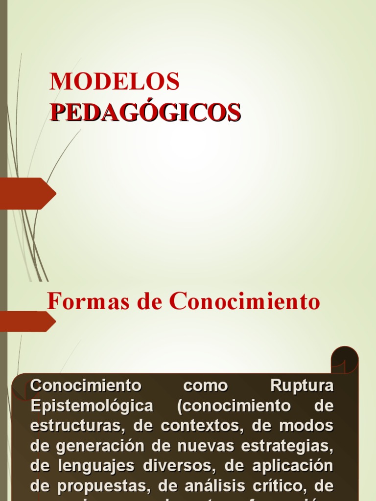 Modelos Pedagógicos | PDF | Constructivismo (filosofía de la educación ...