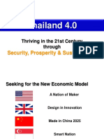 Thailand 4.0: Security, Prosperity & Sustainability