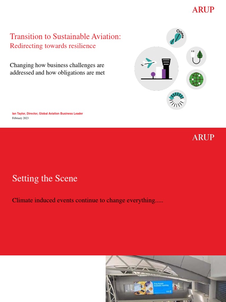 ARUP - Transition To Sustainable Aviation | PDF | Sustainability ...