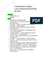 Lista VST e instrumentos virtuales gratuitos para Fantasía del Moribundo