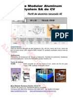 Ficha Técnica Perfil 40x40