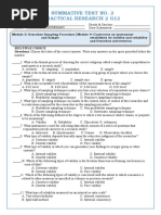 Summative Test No. 2 Practical Research 2 G12