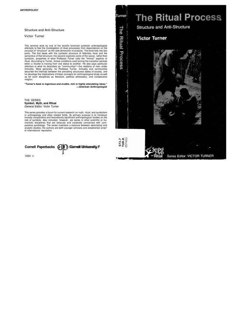 Victor Turner Ritual Process | PDF | Rituals | Anthropology