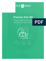 Practice Test #9: For The Toefl® Reading Section