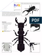 Fold Your Own Stag Beetle Instructions