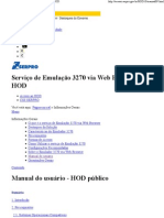 Serviço de Emulação 3270 via Web Browser — HOD