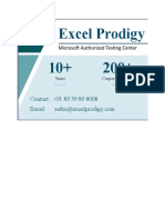 Excel Prodigy: Contact: +91 89 39 89 8008