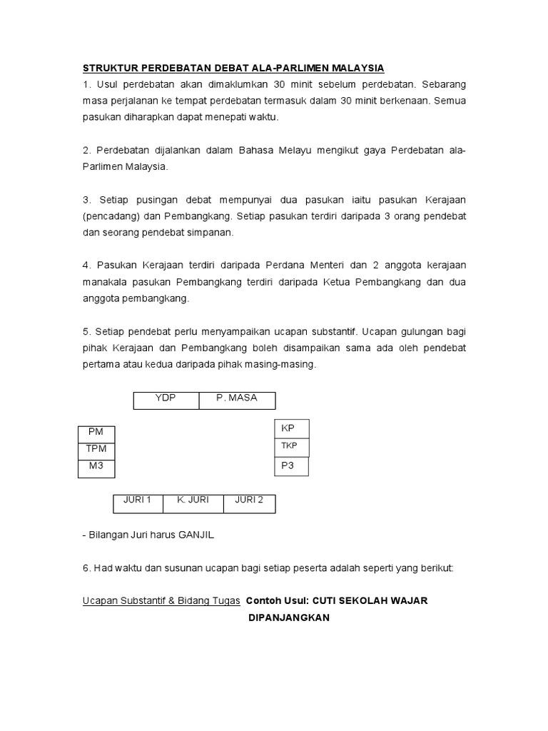Struktur Debat | PDF