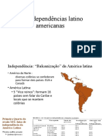 As Independências Latino Americanas