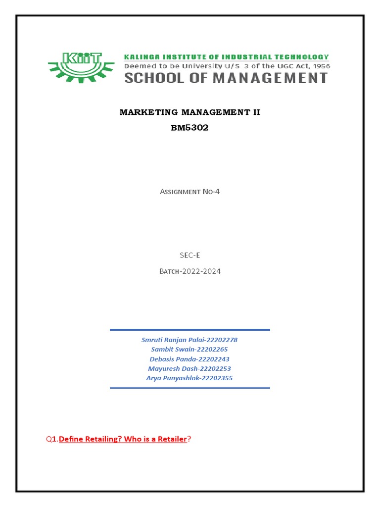 Mma 4 | PDF | Retail | Brand