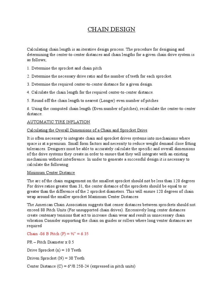 Chain Design | PDF