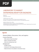 Laboratory To Market Entrepreneurship For Engineers