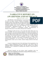 Narrative Report On Awareness and Outreach Program: Department of Education