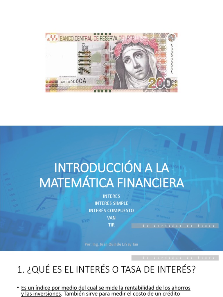 Guía de Matemática Financiera: Interés | PDF | Interés | Tasas de interés