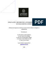 Innovación Y Retorno de La Inversión en El Sector de Telecomunicaciones