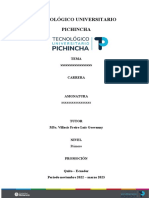 Tecnológico Universitario Pichincha: Tema XXXXXXXXXXXXXXXXXX Carrera