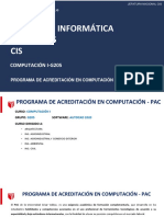 Centro de Informática Y Sistemas CIS: Computación I-G205