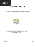 ML Lab Manual (1-10) FINAL