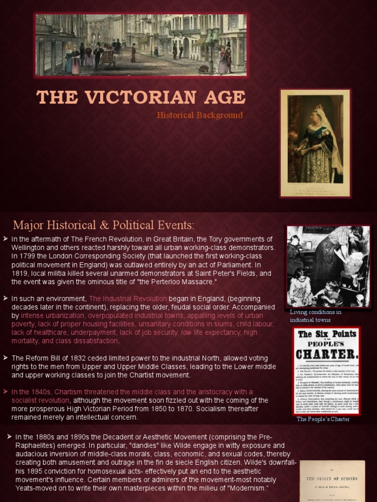 The Victorian Age Historical Background PDF Socialism Jack The Ripper