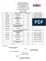 Class Program G-5
