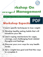 Workshop On Weight Management