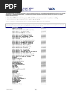 Visa Account Updater Merchant List