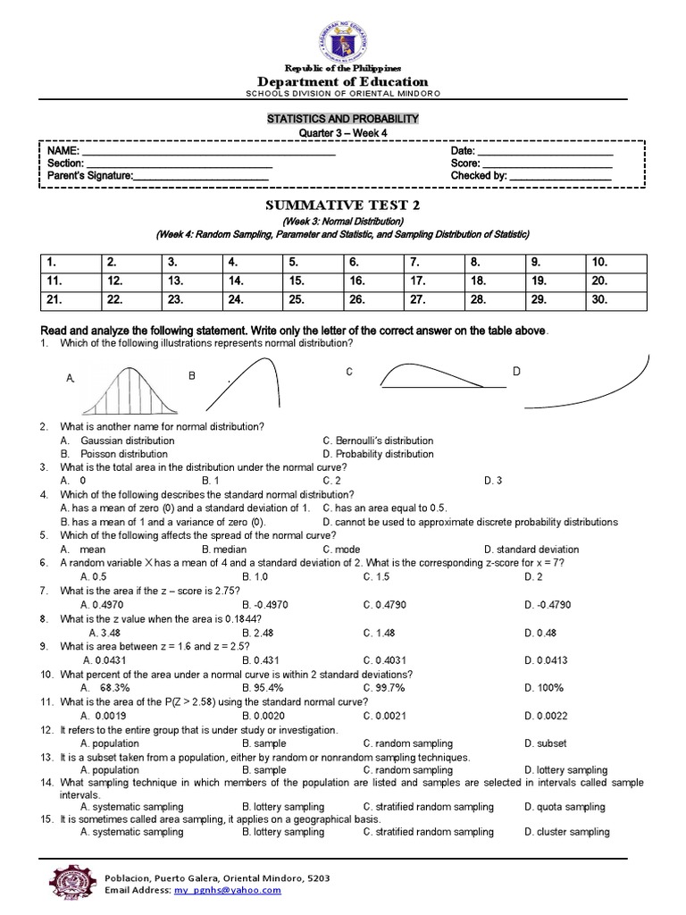 Grade 11 Normal Distribution Notes | PDF | Normal Distribution ...