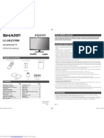 LC-24LE155M: Dear SHARP Customer