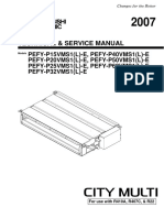Mitsubishi Electric PEFY-P VMS1-E Service Manual Eng