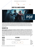 Resident Evil Games in Order - Fierce PC Blog - Fierce PC