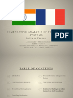 Comparative Analysis of The Legal Systems India & France