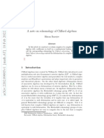 A Note On Cohomology of Clifford Algebras: Bikram Banerjee