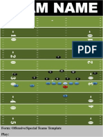 Form: Offensive/Special Teams Template Play:: X Q Z Y T