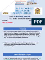 Kalyan P. G. College Bhilai Nagar SESSION:-2021-22: Functional Analysis
