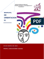 Manual DE Orientacion IV.: Instituto Politécnico Nacional Centro de Estudios Científicos y Tecnológicos No.7 "Cuauhtémoc"