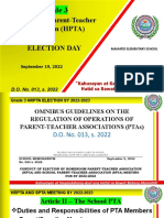 Homeroom Parent-Teacher Association (HPTA) Election Day: Grade 3