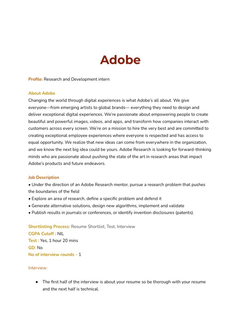 Internship Bluebook 202223 PDF Analog Devices High Frequency Trading