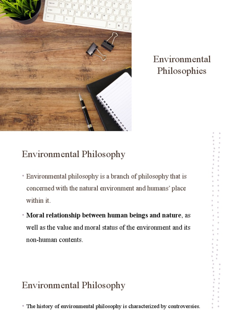 Lesson Three Environmental Philosophy Ver1 PDF Environmental