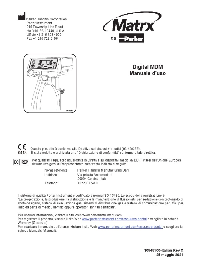 Matrx Digital MDM Operations Manual 10545100 Italian | PDF