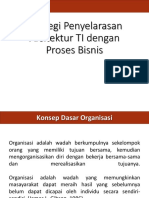 Strategi Penyelarasan Arsitektur TI Dengan Proses Bisnis