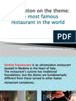 The Most Famous Restaurant in The World
