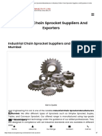 Industrial Chain Sprocket Suppliers and Exporters in Mumbai