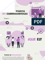 Apoyos y fondos no gubernamentales: ONG, fundaciones y entidades privadas