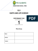 ELS Earth and Life Science: Performance Task