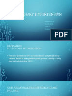 Pulmonary Hypertension: Presented by Vaishnavi M I 21Q0177 Pharm D Ii Year