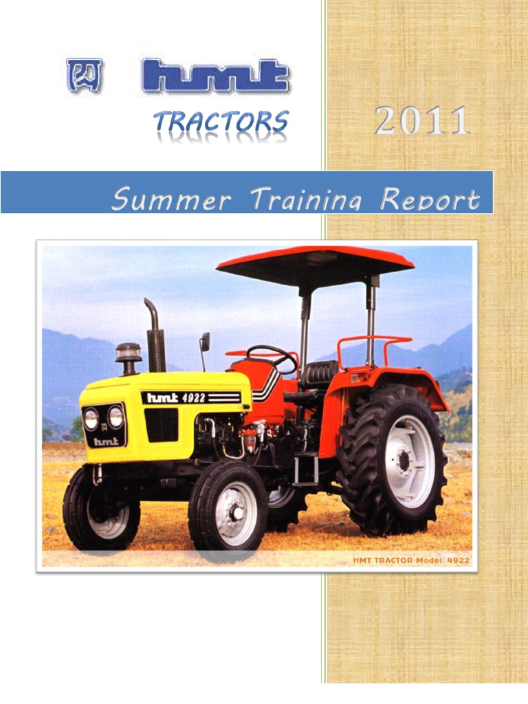 HMT Tractor Division Overview | PDF | Heat Treating | Grinding ...