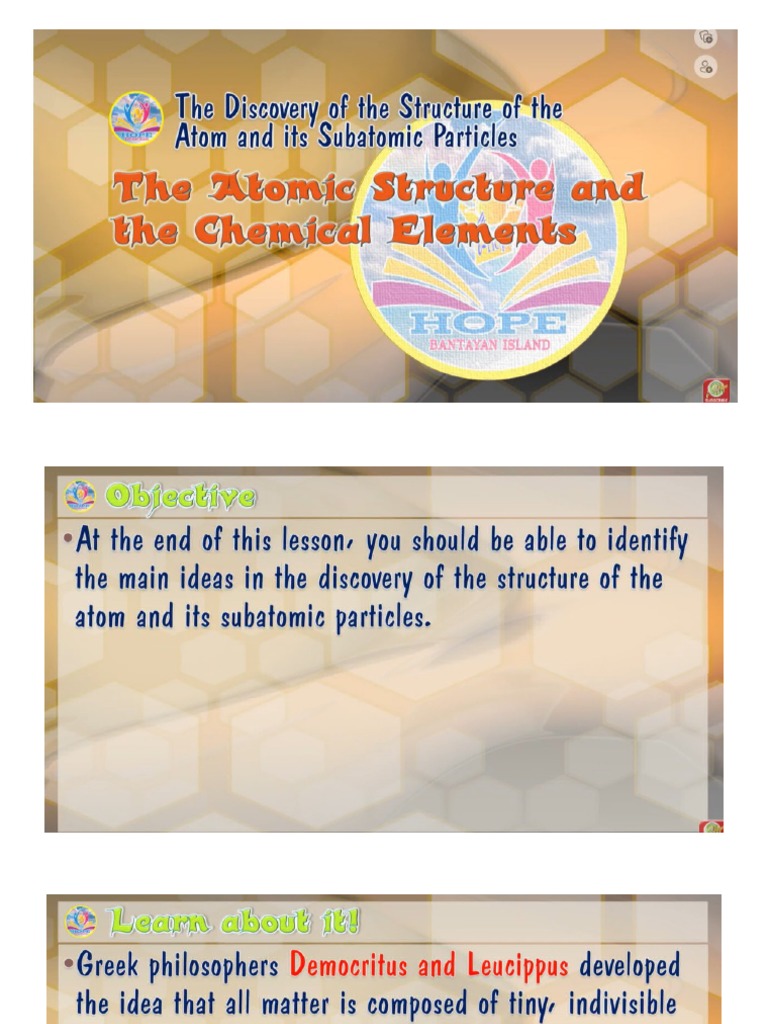 Discovery of The Structure of Atom and Its Subatomic Particles | PDF