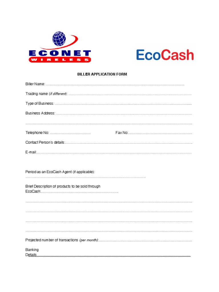 Biller application form pdf arbitration indemnity