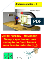 Lei de Faraday - εind proporcional à variação do fluxo magnético