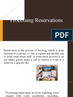 Processing Reservations